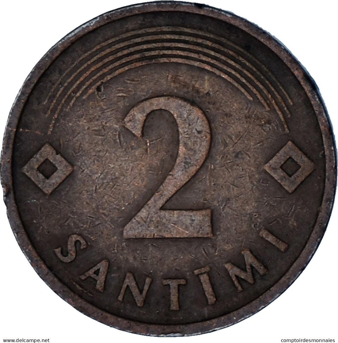 Lettonie, 2 Santimi, 1992 - Lettonie