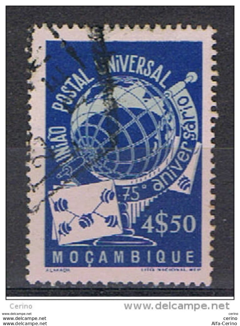 MOZAMBICO:  1949  U.P.U. -  4 $.50  BLU  E  BLU  PALLIDO  US. -  YV/TELL. 384 - Mozambique