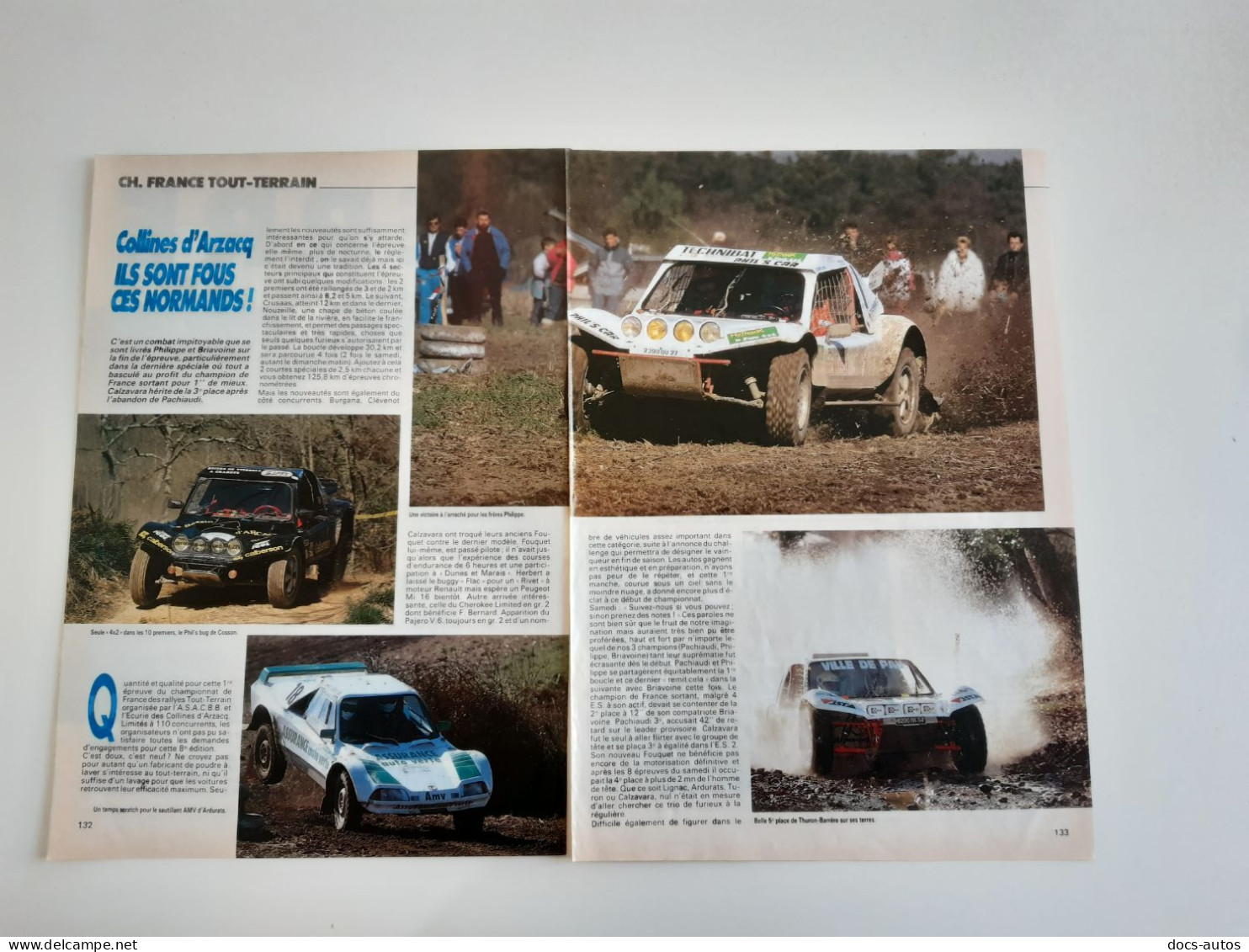 Championnat De France Tout Terrain - Collines D'Arzacq - Coupure De Presse Automobile - Other & Unclassified