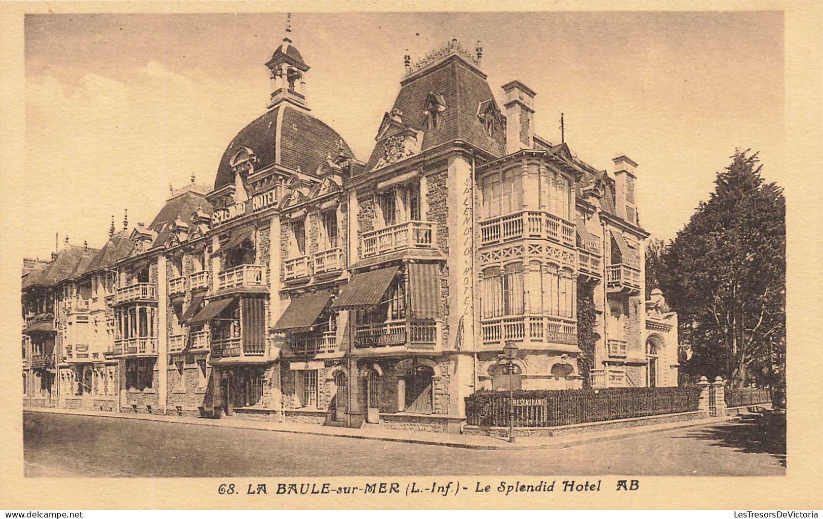 FRANCE - La Baule Sur Mer (L Inf) - Vue Panoramique - Le Splendid Hotel A B - Carte Postale Ancienne - Saint Nazaire