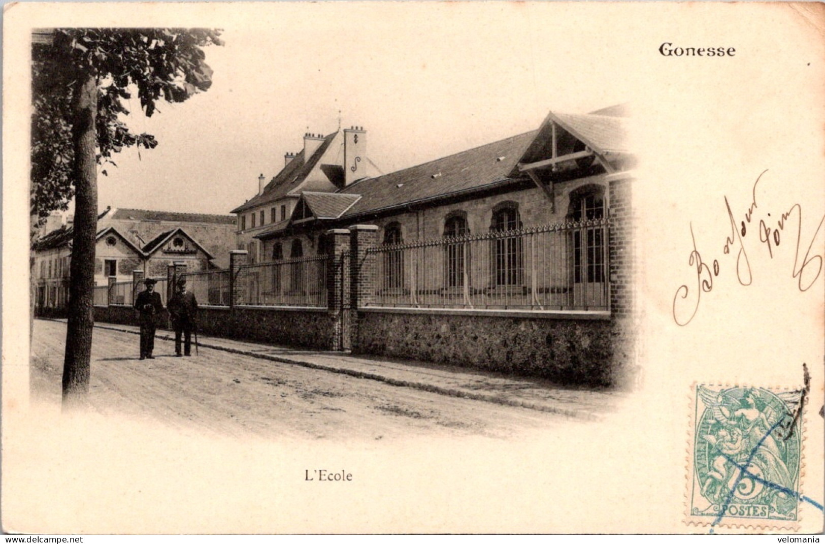 19629 Cpa 95 Gonesse - L'Ecole - Gonesse