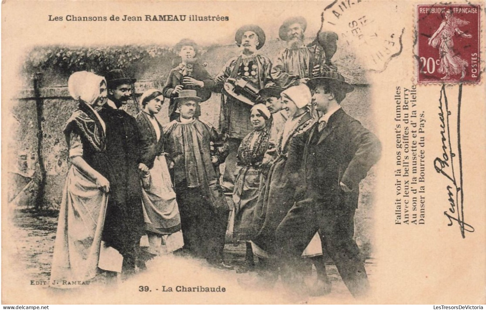 SPECTACLE - Les Chansons De Jean Rameau Illustrées - La Charibaude - Animé - Carte Postale Ancienne - Théâtre