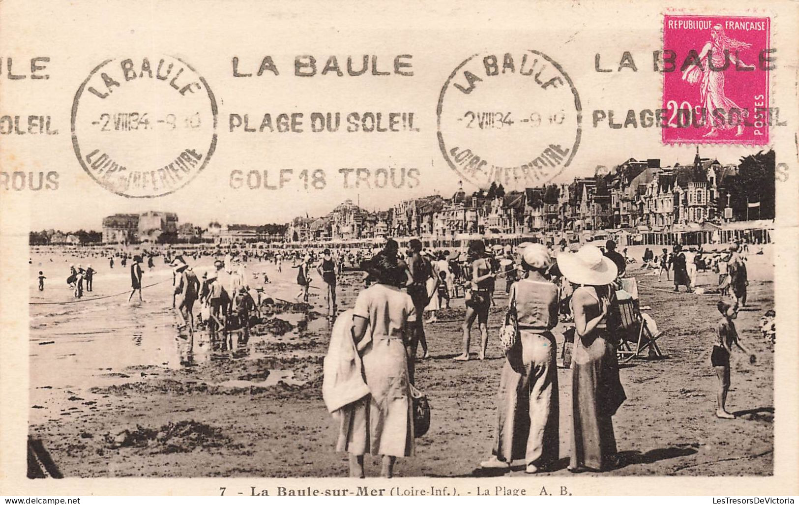 FRANCE - La Baule Sur Mer ( Loire Inf) - Vue Sur La Plage A B - Animé - Vue Générale - Carte Postale Ancienne - Saint Nazaire