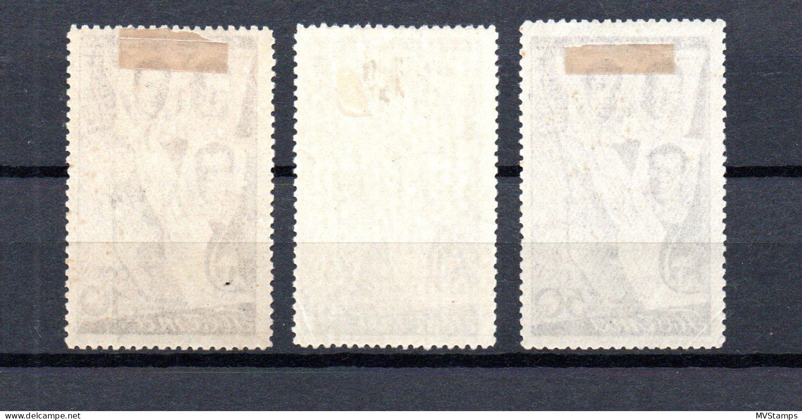 Russia 1938 Old Set Polar-Flight Moscow-San Jacinto Stamps (Michel 599/601) MLH - Ungebraucht