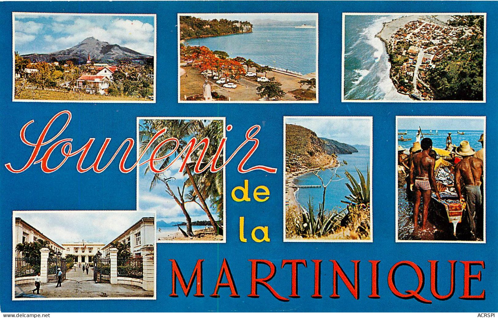 MARTINIQUE  Multivue (scan Recto-verso) Ref 1009 - Le Marin