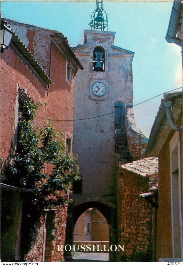 ROUSSILLON, Tour De L'Horloge (scan Recto-verso) Ref 1044 - Roussillon