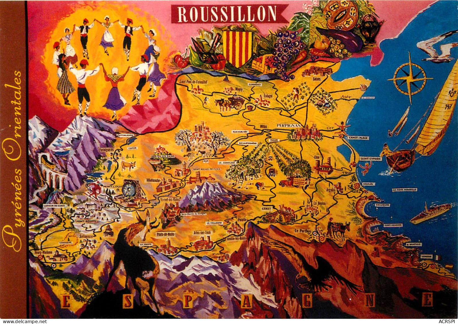 ROUSSILLON, Département Des Pyrénées-Orientales (scan Recto-verso) Ref 1043 - Roussillon