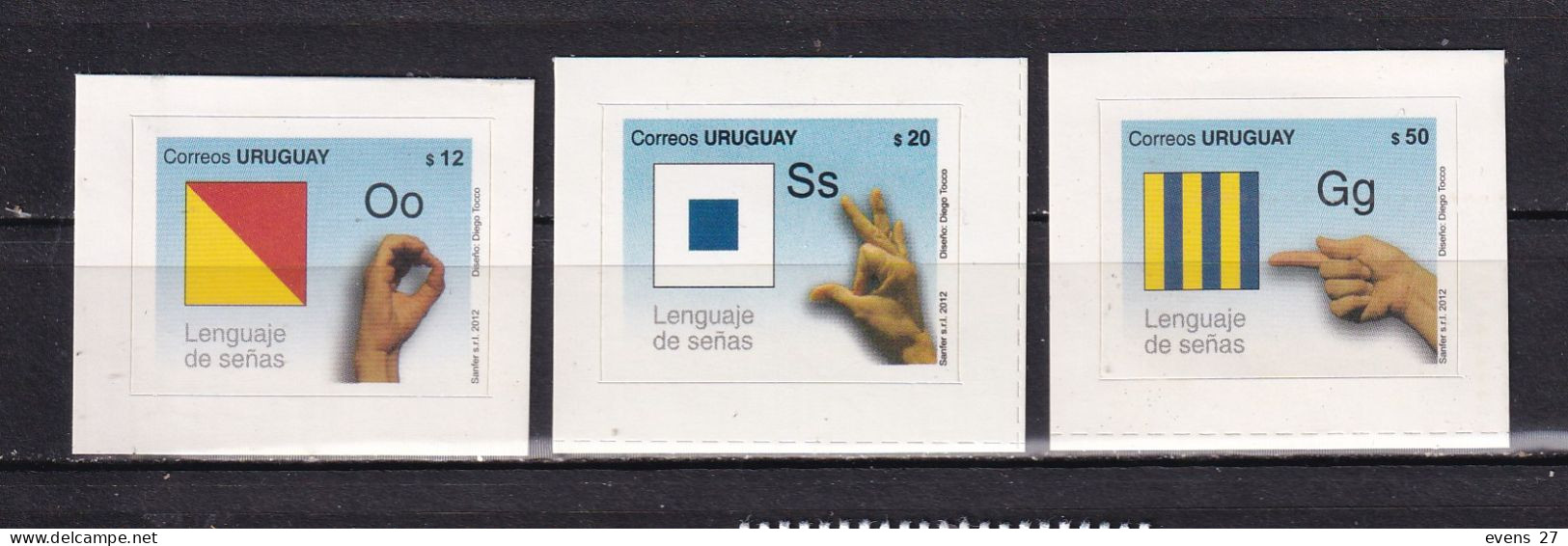 URUGUAY-2012-HAND SIGNS-MNH - Uruguay