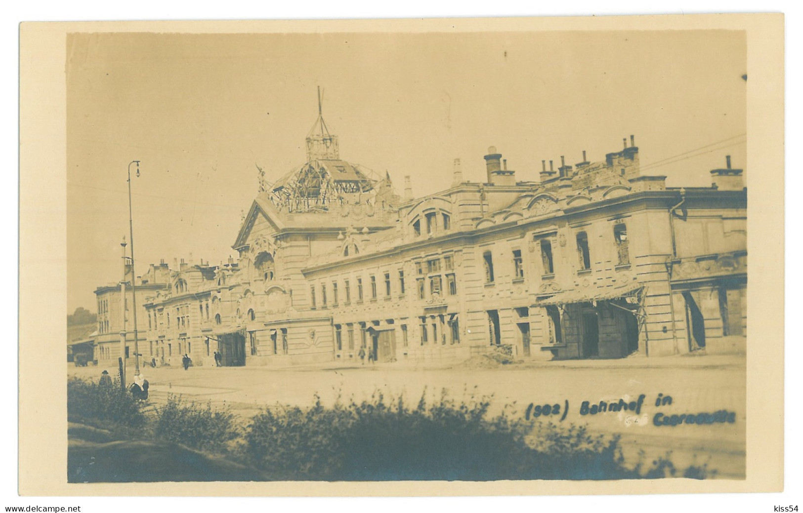 UK 37 - 17363 CZERNOWITZ, Cernauti, Bucowina, Railway Station, Ukraine - Old Postcard, Real PHOTO - Unused - Ukraine