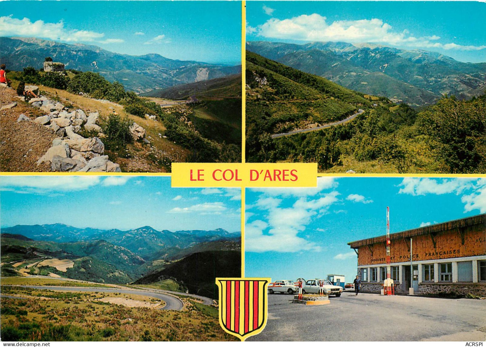 ROUSSILLON, Le Col D'Ares, Frontière Franco-Espagnole (scan Recto-verso) Ref 1040 - Roussillon
