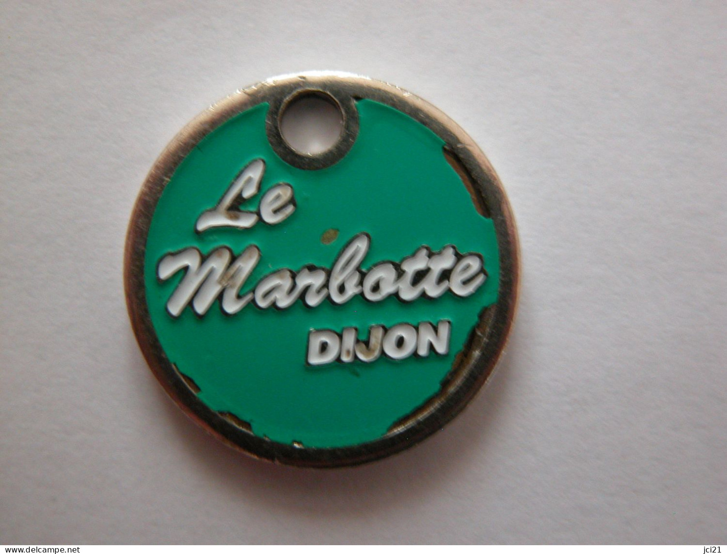 Jeton  De Caddie " Le Marbotte DIJON " Café, Bar, Brasserie  [A]_j476a - Munten Van Winkelkarretjes