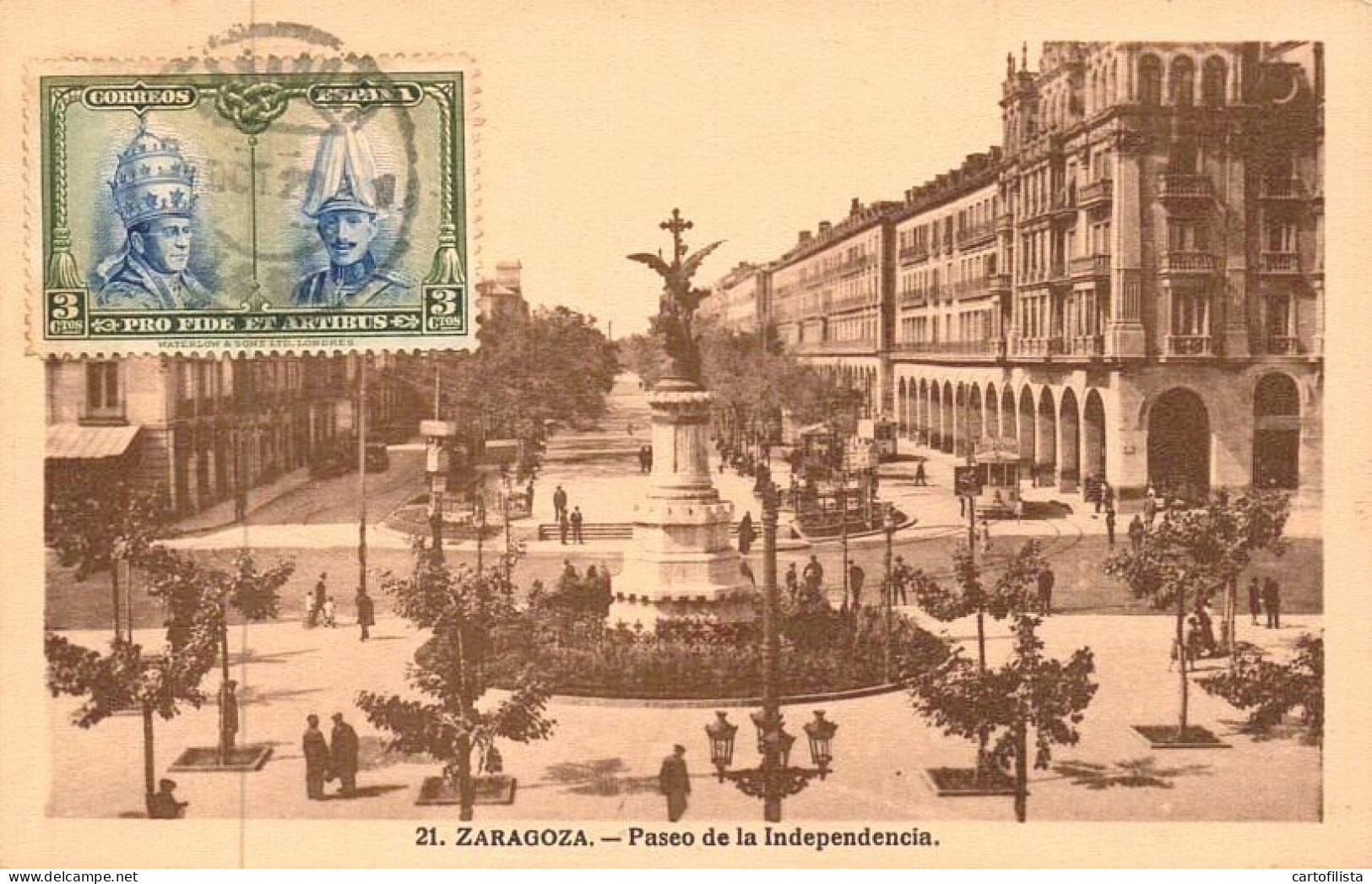 ZARAGOZA, Spain - Paseo De La Independencia  (2 Scans) - Zaragoza