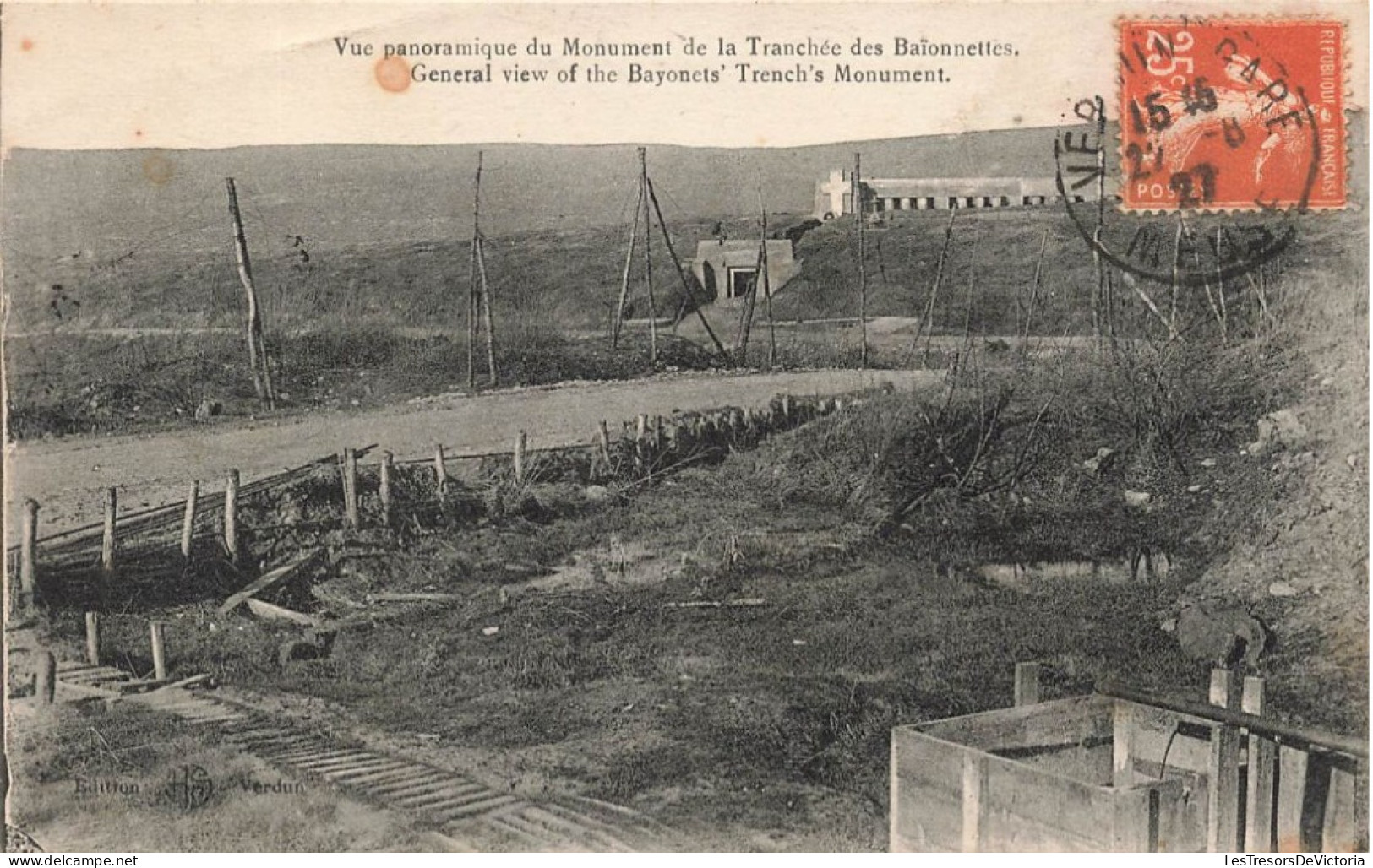 MILITARIA - Vue Panoramique Du Monument De La Tranchée Des Baïonnettes - Carte Postale Ancienne - Other & Unclassified