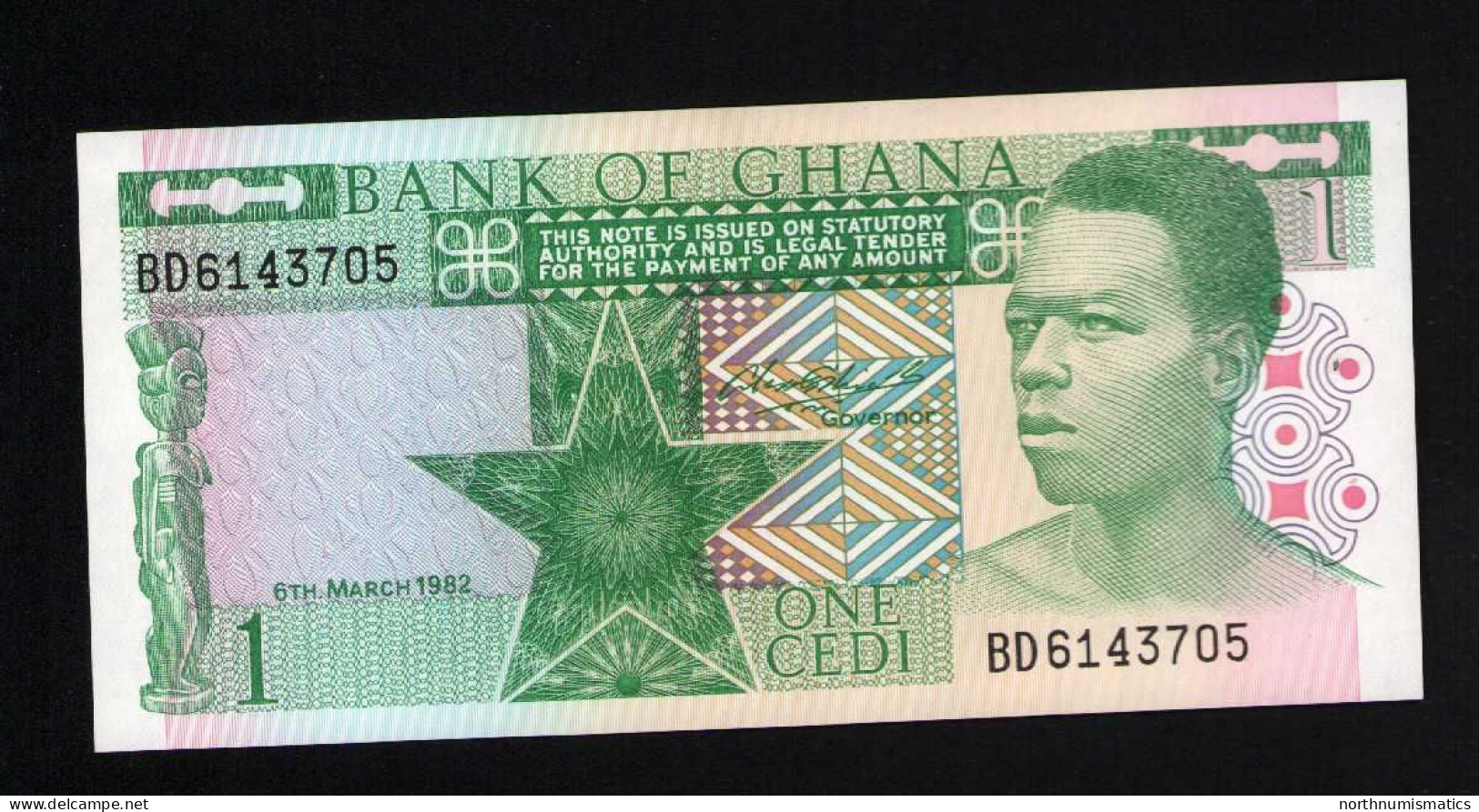 Ghana 1 Cedi 1982 Unc - Ghana