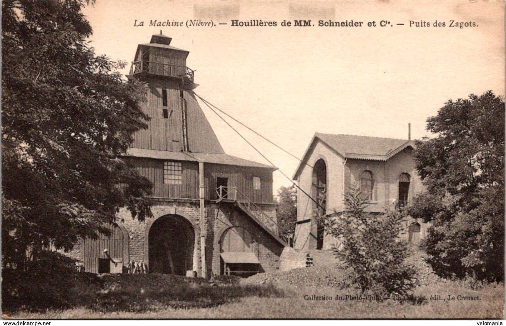 S15461 Cpa 58 La Machine - Houillères De MM. Schneider Et Cie - Puits Des Zagots - La Machine