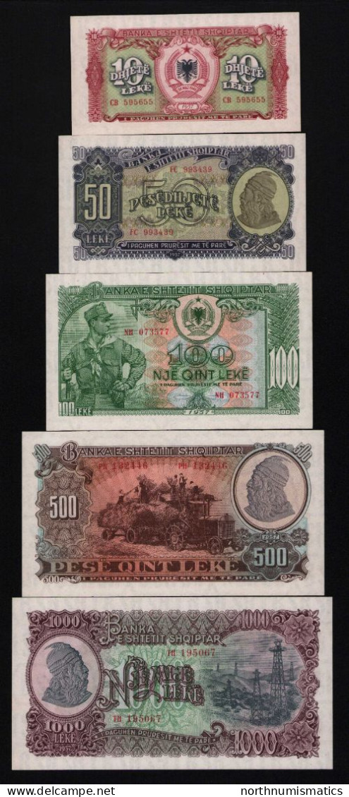 Albania Set Unc 5 Pcs - Albanien