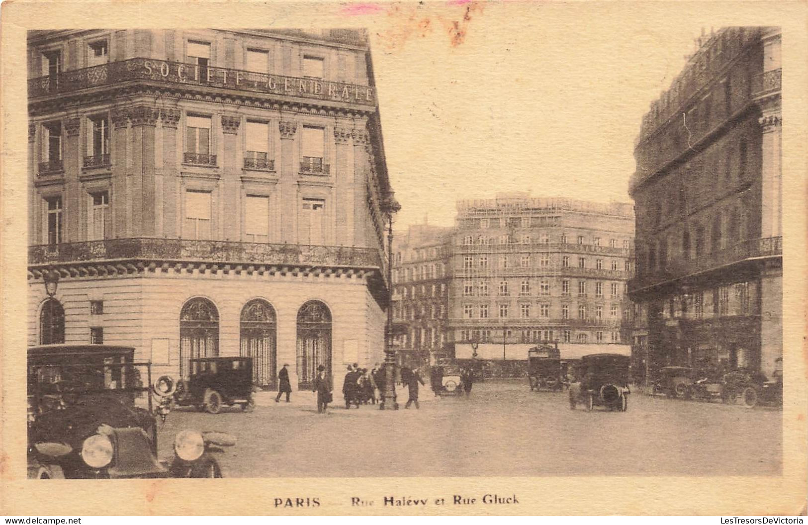 FRANCE - Paris - Vue Sur La Rue Halévy Et Rue Gluck - Animé - Carte Postale Ancienne - Other Monuments