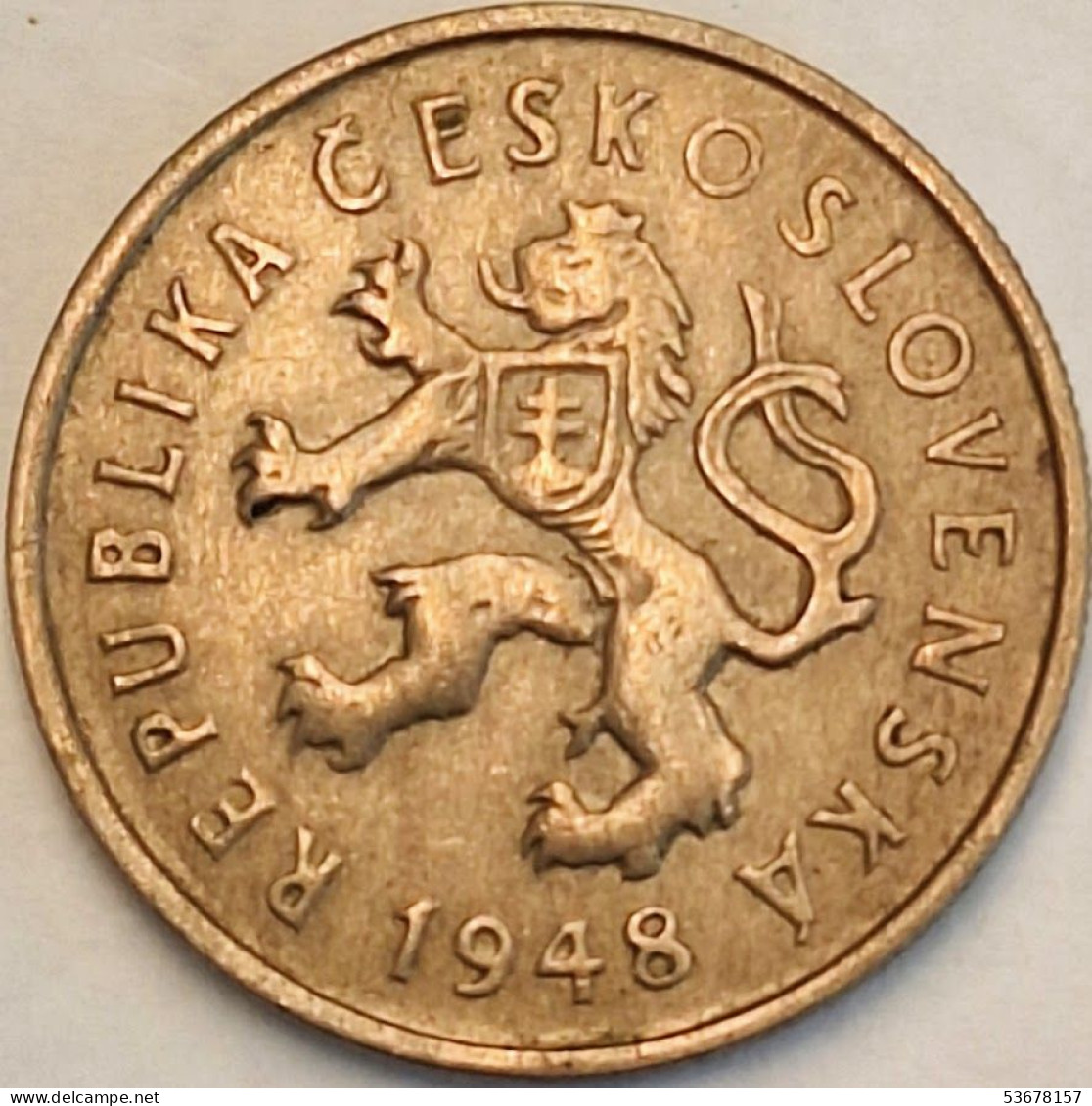 Czechoslovakia - 2 Koruny 1948, KM# 23 (#3681) - Tchécoslovaquie