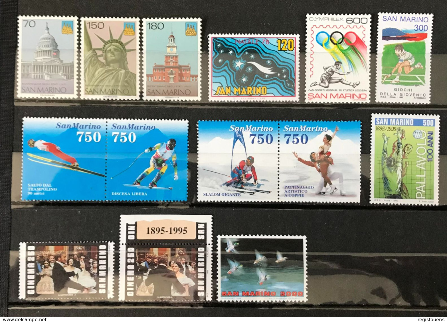 Lot De 42 Timbres Saint-Marin 1970 / 1996 - Colecciones & Series