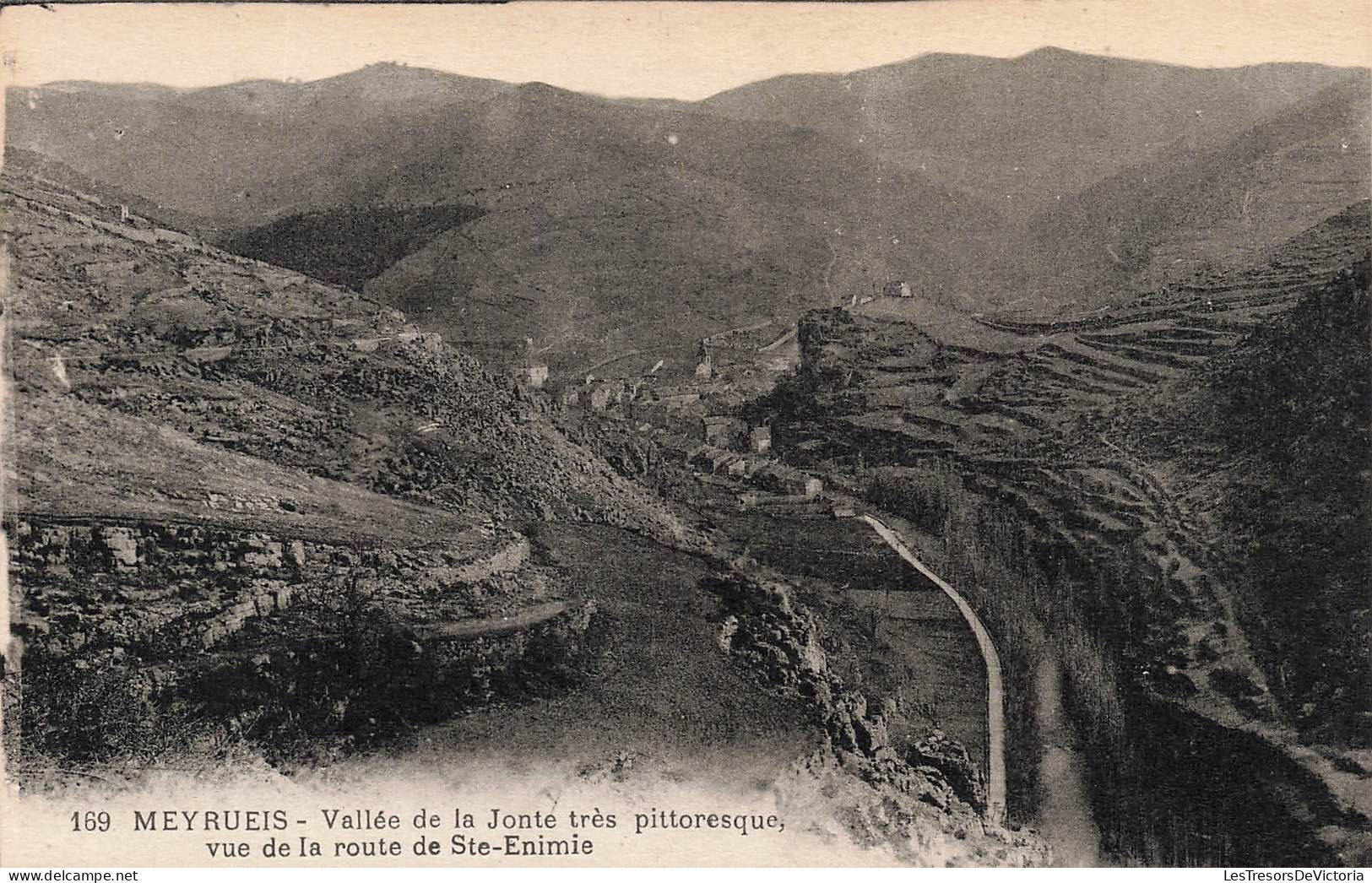 FRANCE - Meyrueis - Vallée De La Jonte Très Pittoresque - Vue De La Route De St Enimie - Carte Postale Ancienne - Meyrueis