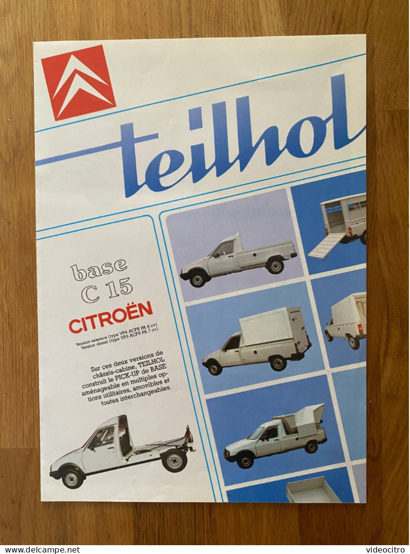 Catalogue - Brochure - Prospekt : Citroën C15  Transformations Par Teilhol - Publicités