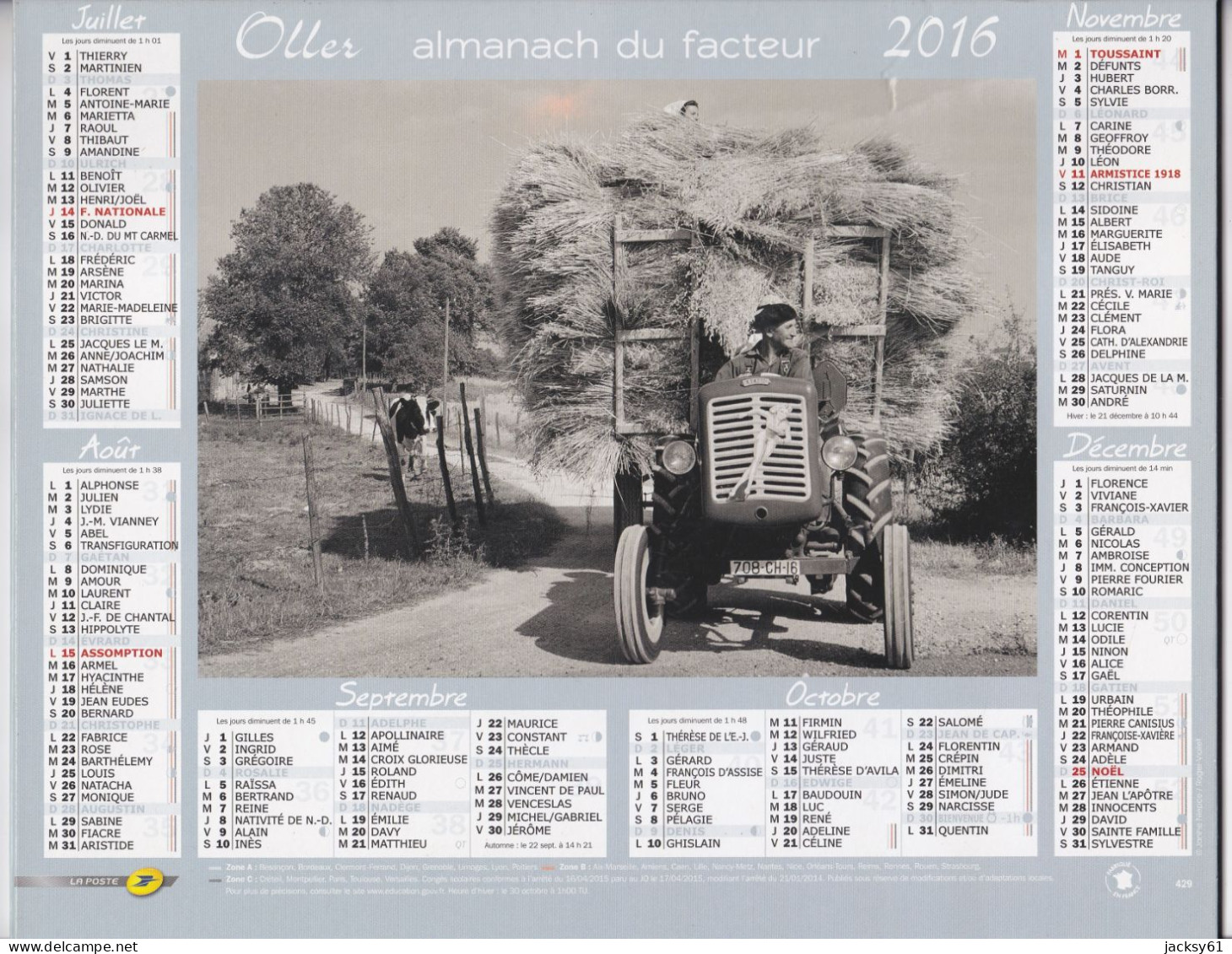 Almanach Du Facteur  2016 - - Grossformat : 2001-...