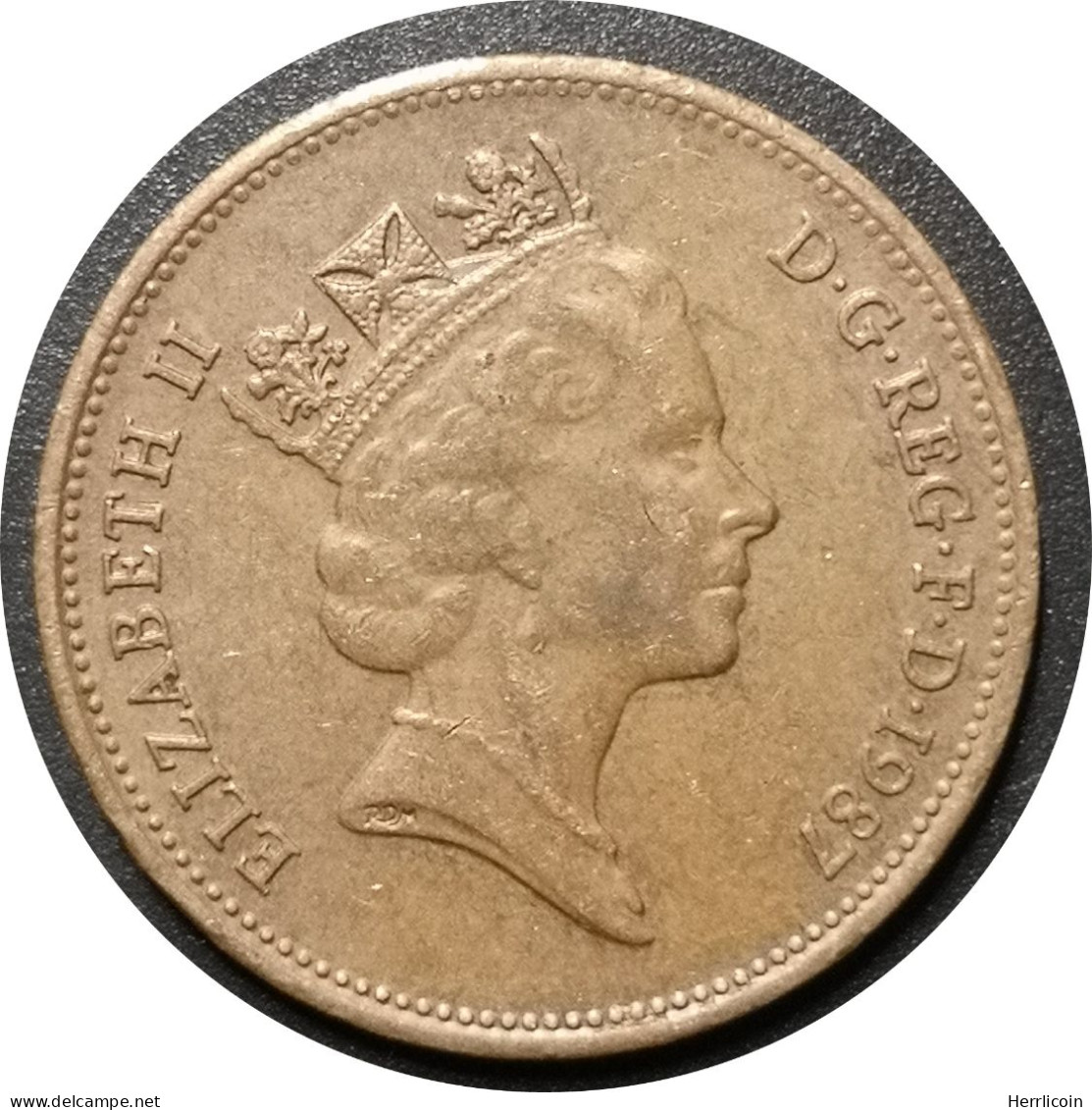 Monnaie Royaume Uni - 1987 - 2 Pence Elizabeth II 3e Effigie, Bronze - 2 Pence & 2 New Pence