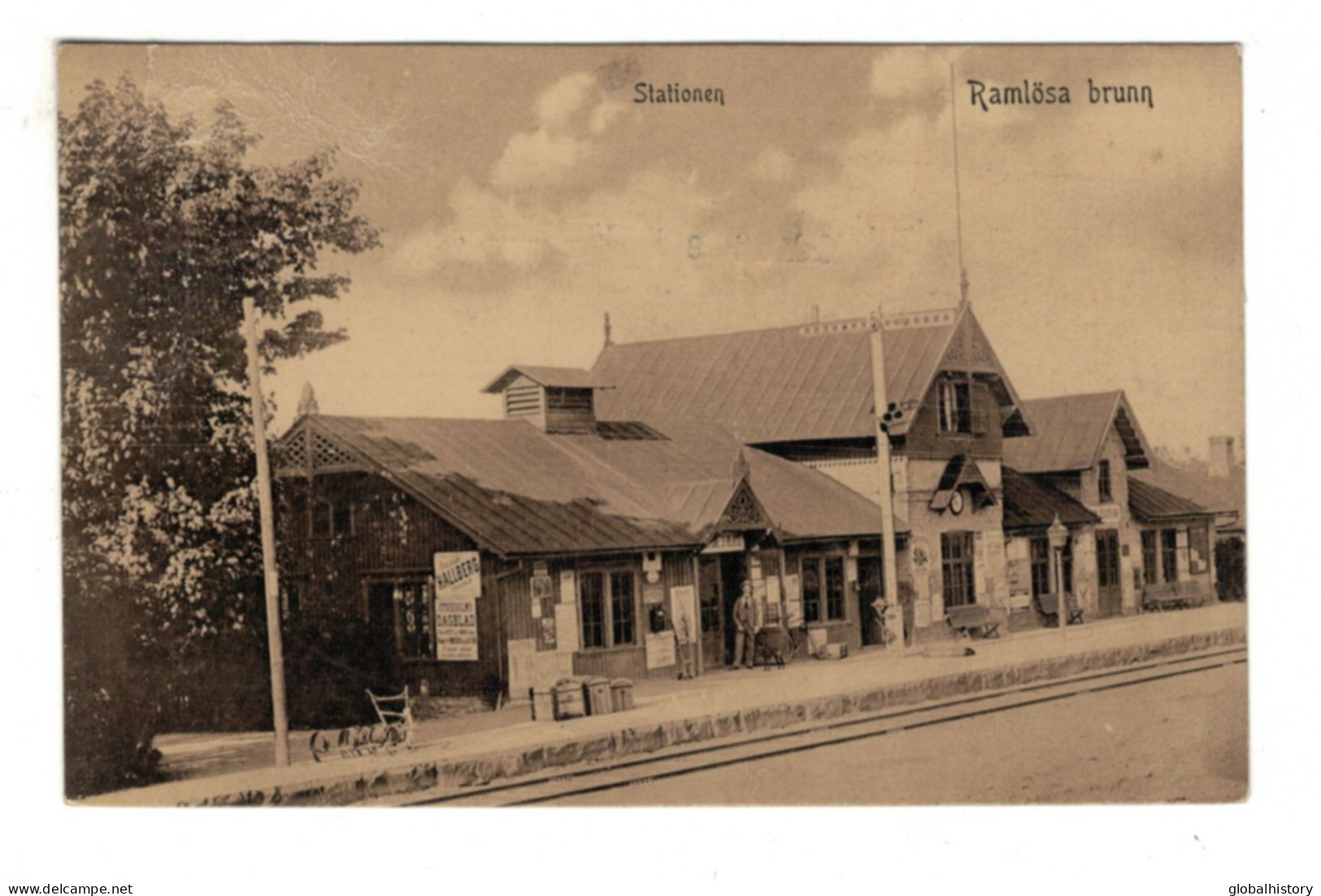 DH1796 - SWEDEN - RAMLÖSA - STATIONEN - RAILWAYSTATION - 2nd QUALITY - Svezia