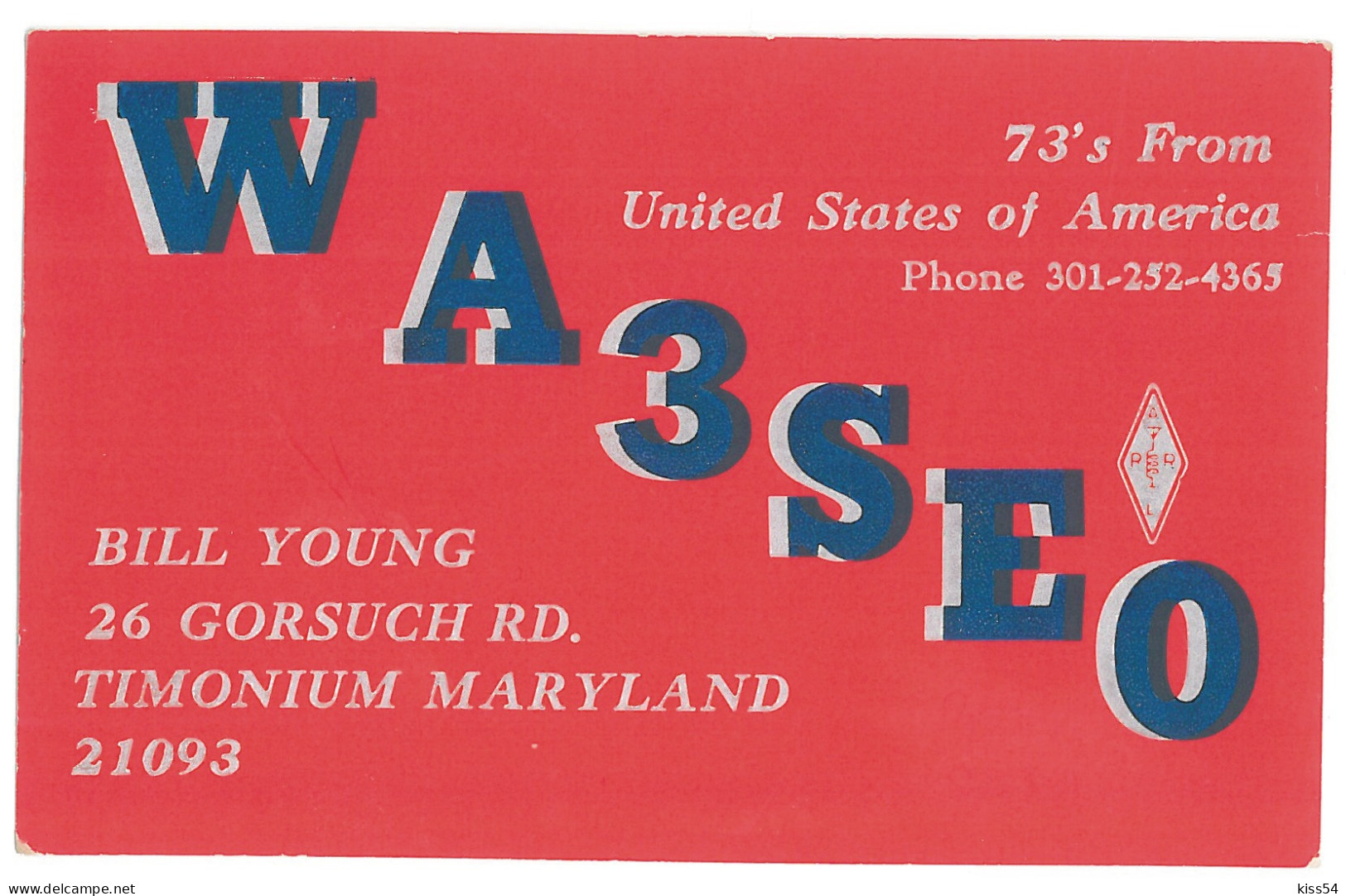 Q 34 - 360-a U.S.A. - 1973 - Amateurfunk