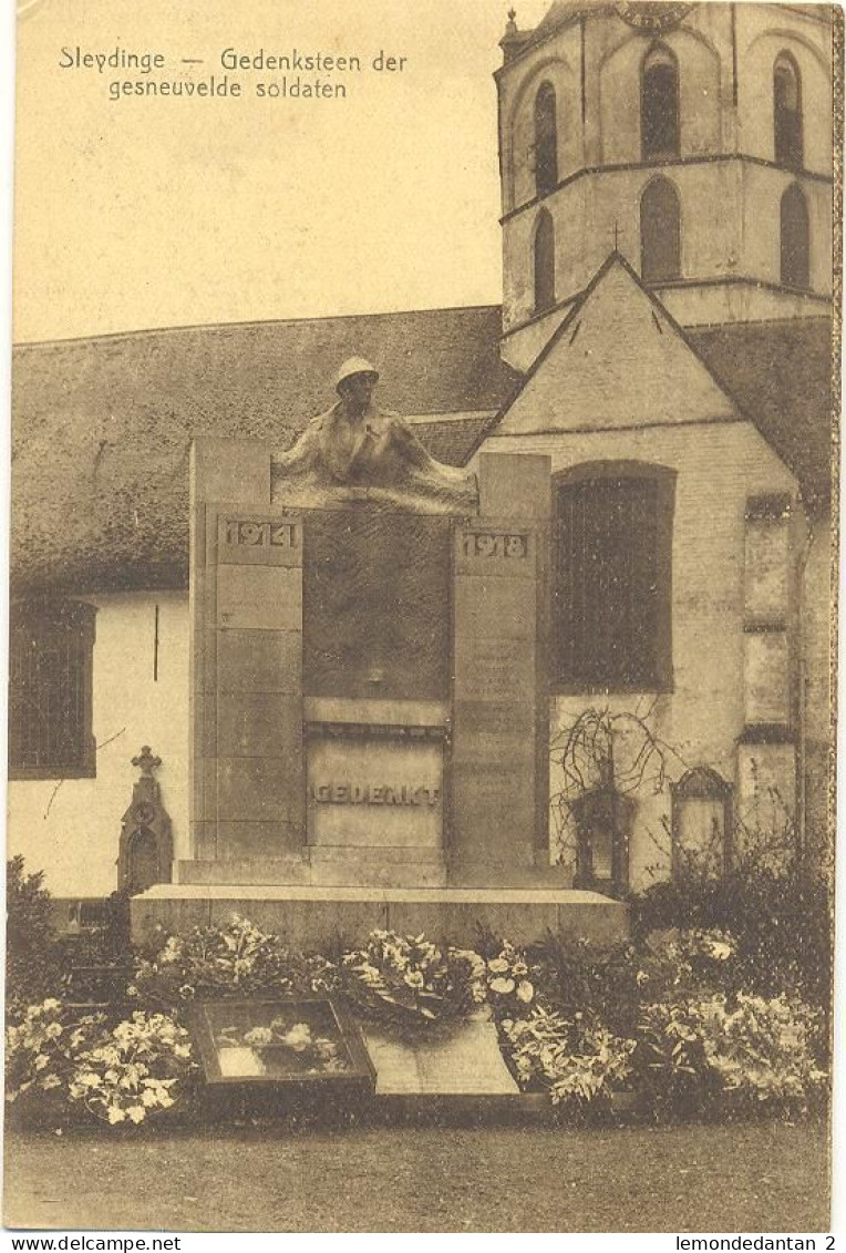 Sleydinge - Gedenksteen Der Gesneuvelde Soldaten - Evergem