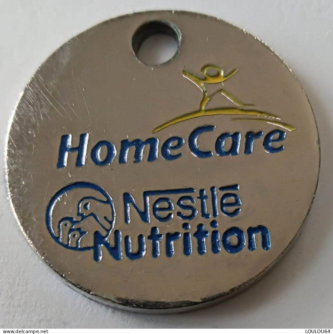 Jeton De Caddie -  HomeCare Nestlé - APPELS PATIENTS 24H/24 7J/7 - En Métal - (1) - - Jetons De Caddies