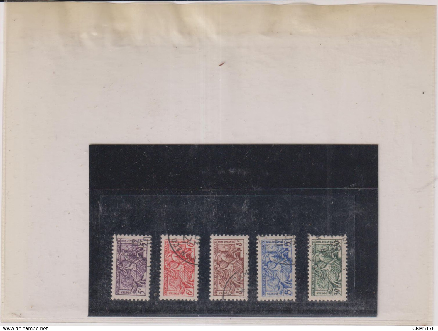 MONACO-TP-SERIE N°415/419-OB-TTB-1955 - Used Stamps