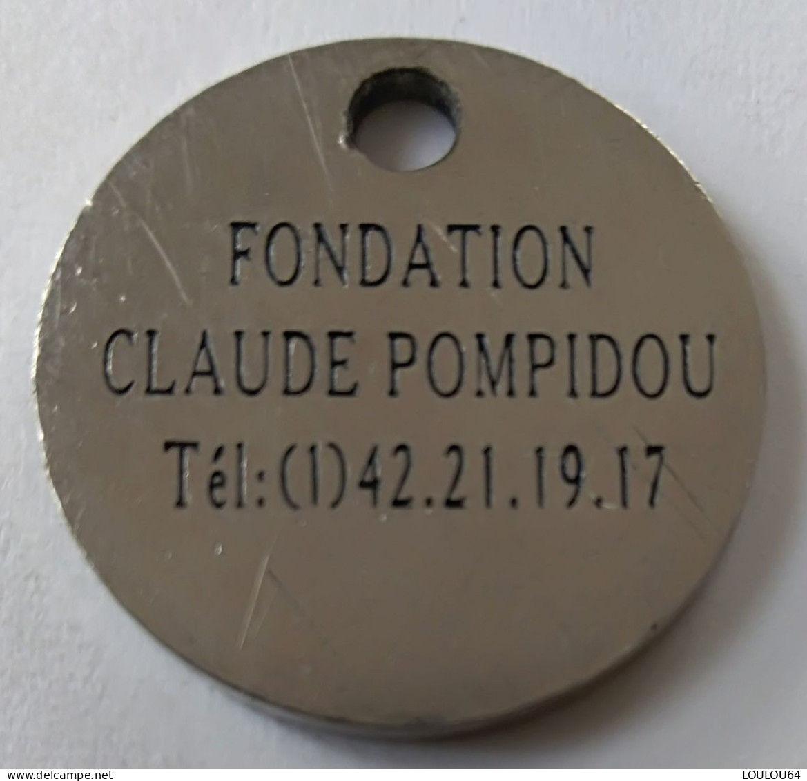 Jeton De Caddie -  FONDATION CLAUDE POMPIDOU - En Métal - (1) - - Jetons De Caddies