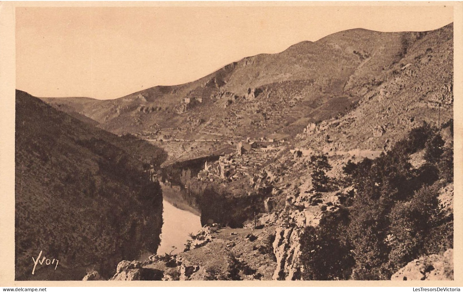 FRANCE - Les Gorges Du Tarn - ??rn à Prades (Lozère) - Vue Des Montagnes - Carte Postale Ancienne - Gorges Du Tarn