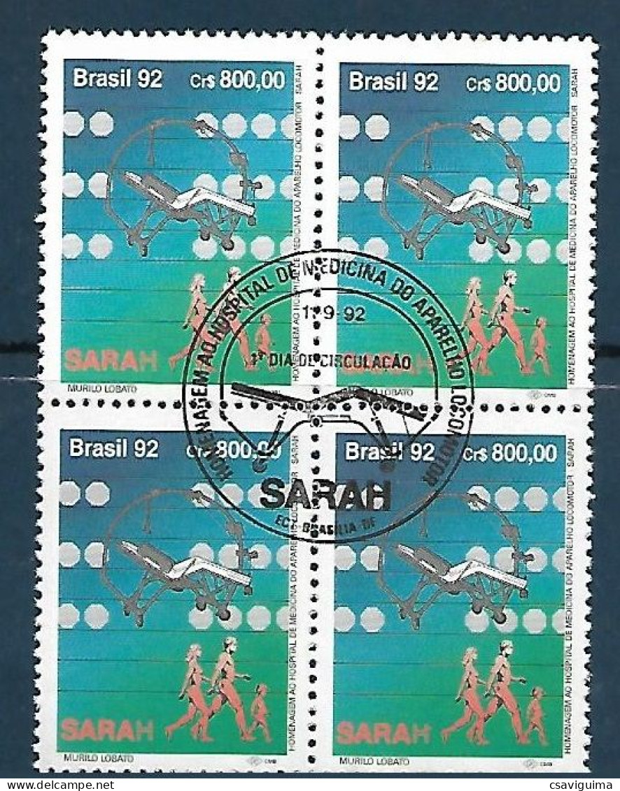 Brasil (Brazil) - 1992 - Block Of 4 CBC: Hospital - Yv 2092 - Other & Unclassified