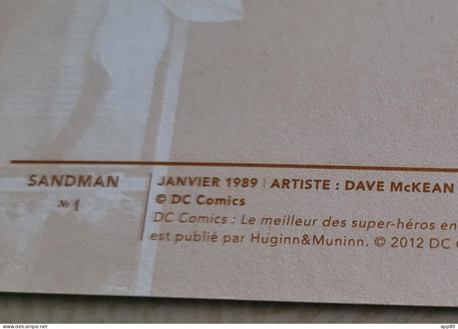 Carte Postale Française Dave McKean Sandman 1992 DC Comics - Bandes Dessinées