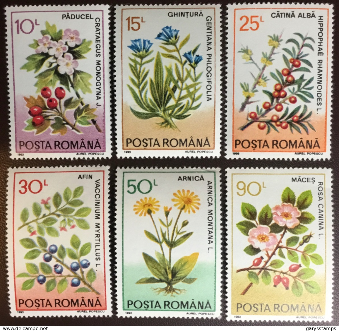 Romania 1993 Medicinal Plants MNH - Plantas Medicinales