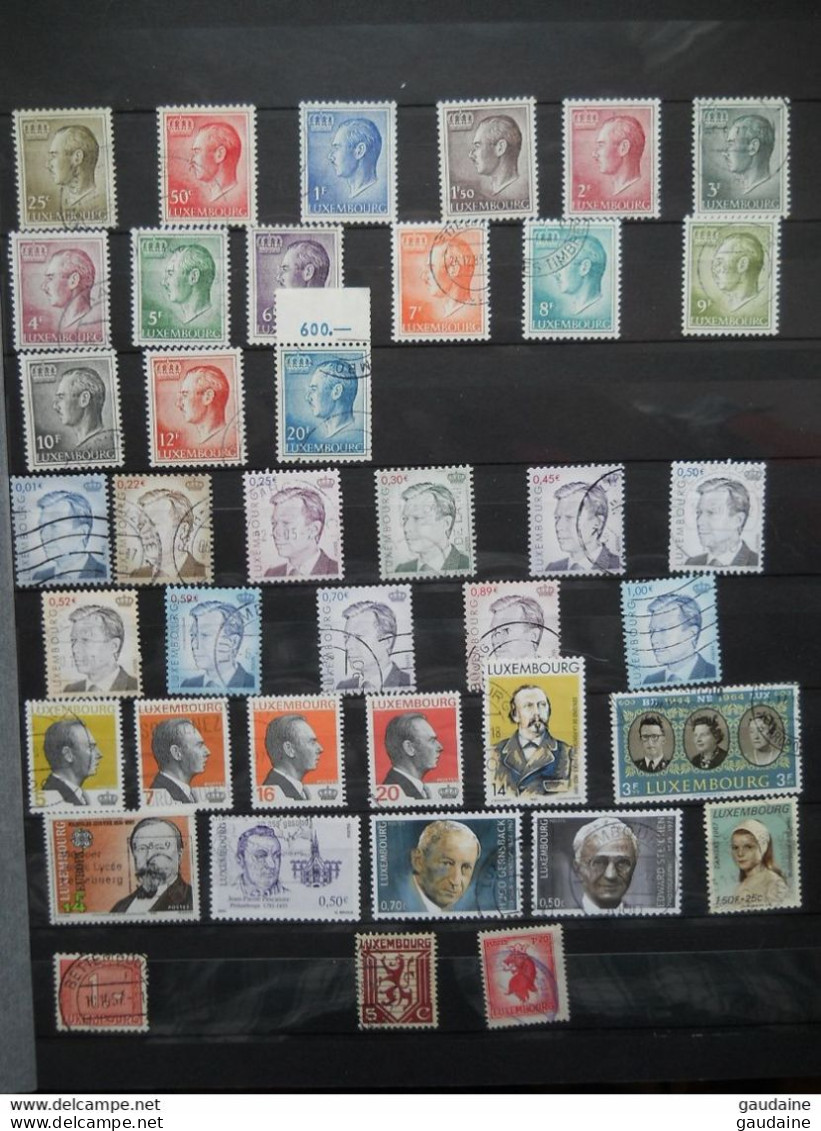 LUXEMBOURG - LOT DE 350 TIMBRES  DIFFERENTS - SET - COLLECTION - Collections