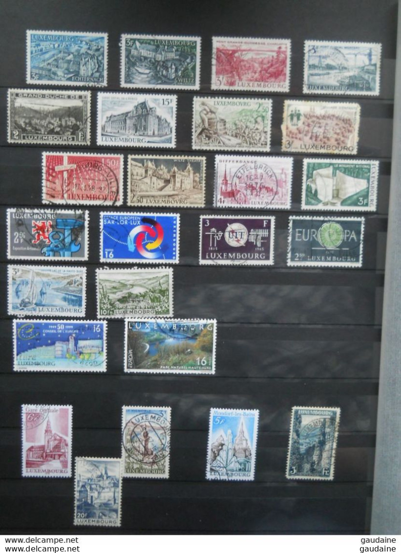 LUXEMBOURG - LOT DE 350 TIMBRES  DIFFERENTS - SET - COLLECTION - Collections