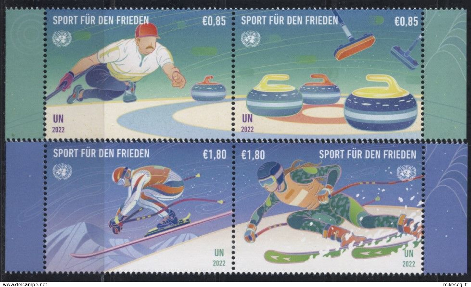 ONU Vienne 2022 - Sport For Peace - 4 Timbres De Feuillets ** - Nuevos