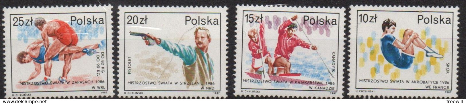 Poland Pologne  Sports 1987 MNH - Ongebruikt