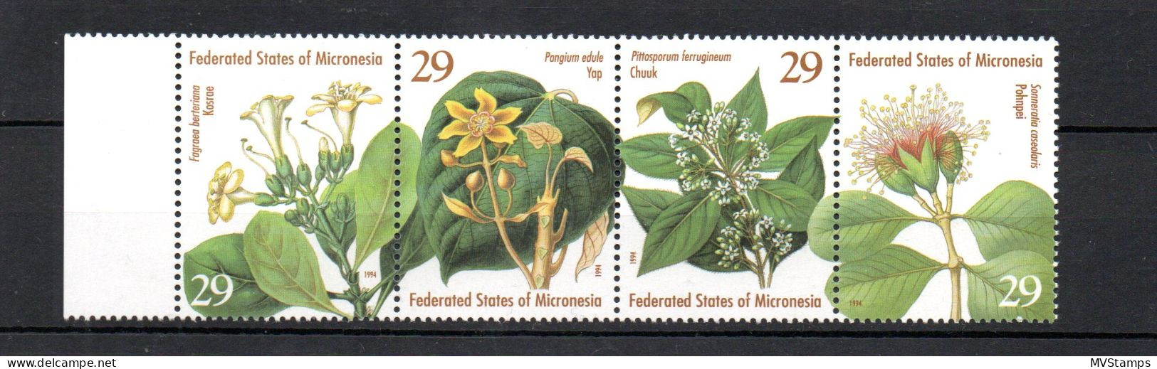 Micronesia 1994 Set Orchids/Flowers/Blumen Stamps (Michel 365/68) MNH - Micronésie