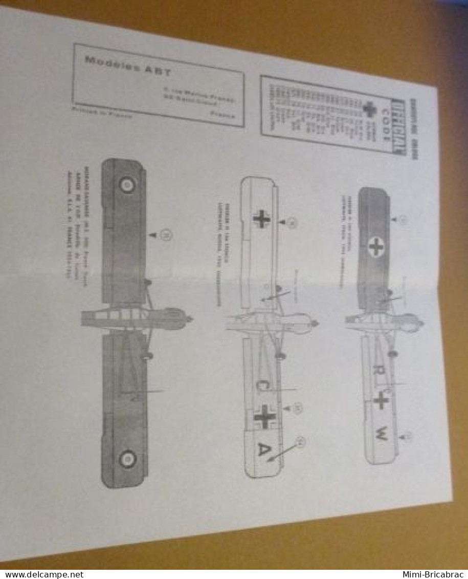 DEC24 : RARE Planche Décals ABT 1/72 3 DECOS POUR FIESELER STORCH DONT 1 ARMEE DE L'AIR - Aerei