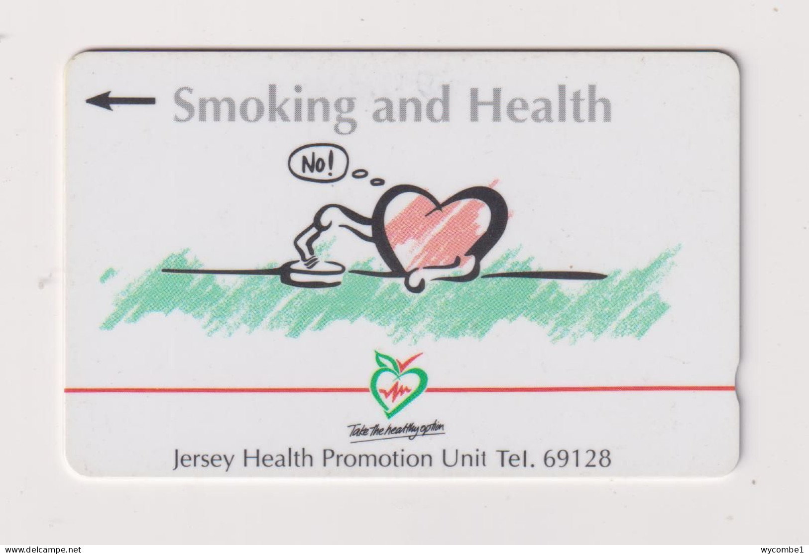 JERSEY -  Smoking And Health GPT Magnetic  Phonecard - [ 7] Jersey And Guernsey