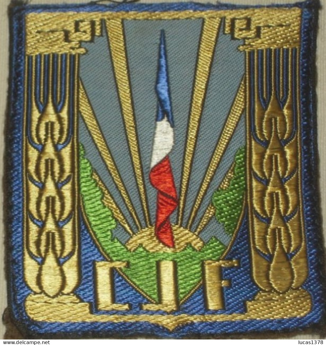 CJF Chantiers De La Jeunesse Française -  Insigne écusson Tissu - WW2 Guerre 1939 1945 - Patches