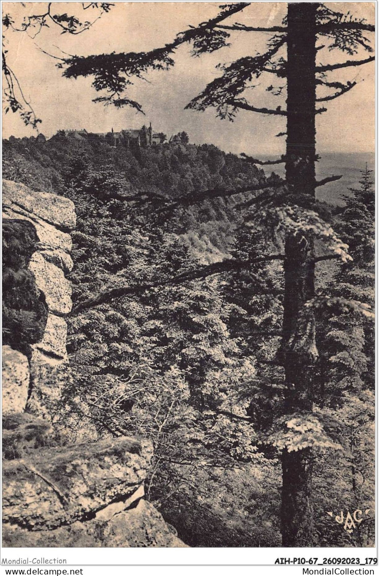 AIHP10-67-1137 - MONT SAINTE-ODILE - Le Rocher Du Panorama Avec Vue Sur Le Couvent - Molsheim