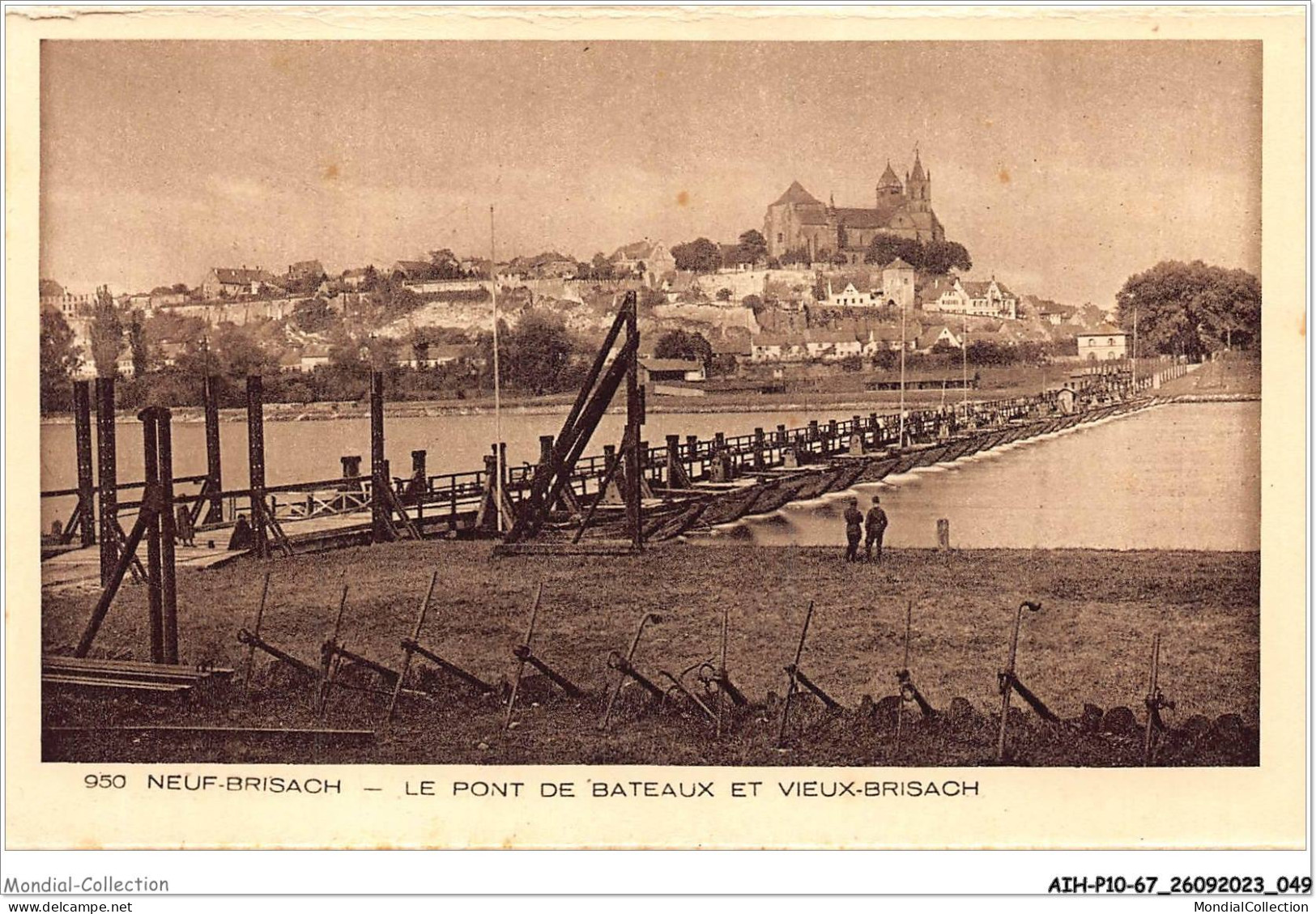 AIHP10-68-1072 - NEUF-BRISACH - Le Pont De Bateaux Et Vieux-brisach - Neuf Brisach