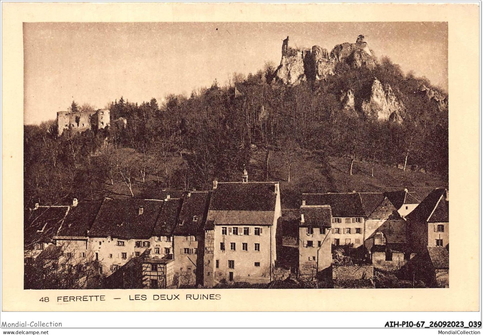 AIHP10-68-1067 - FERRETTE - Les Deux Ruines - Ferrette