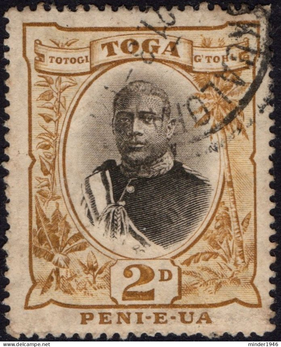 TONGA 1897 2d Grey & Bistre Die II SG42b FU - Tonga (...-1970)