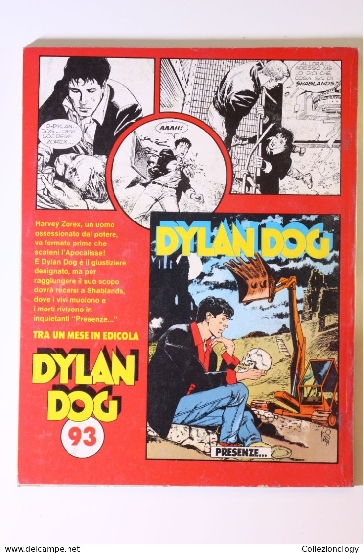 FUMETTO DYLAN DOG N.92 IL MOSAICO DELL'ORRORE PRIMA EDIZIONE ORIGINALE 1994 BONELLI EDITORE - Dylan Dog